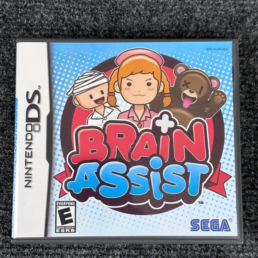 Brain Assist Nintendo DS SEGA‎ Puzzle Game NTR-AU7E-USA CIB Complete Case Manual